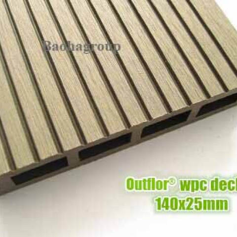 Sàn gỗ nhựa WPC ngoài trời tấm rỗng OBM120-19B